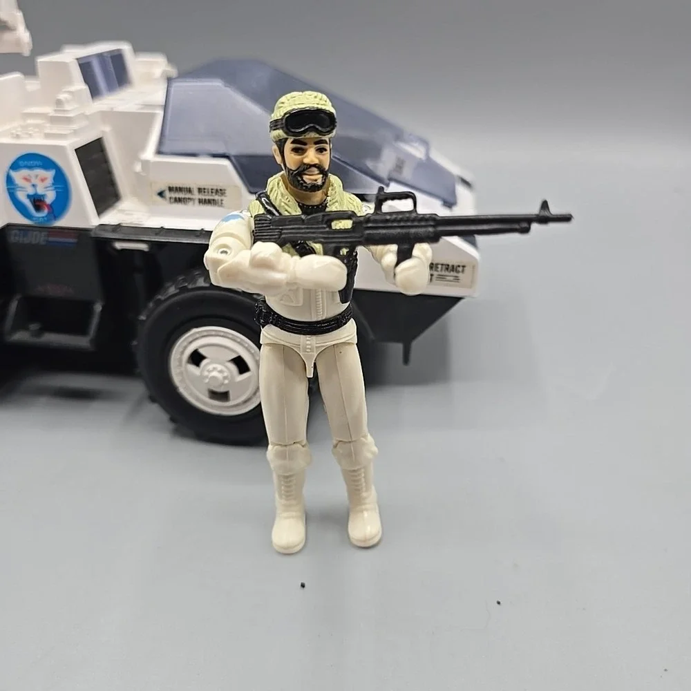 1985 Snow Cat Arctic Vehicle Vintage G.I. GI Joe 3.75 ARAH Lot Incomplete